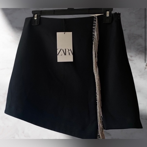 Zara jewel fringe mini skirt XS - Picture 5 of 8